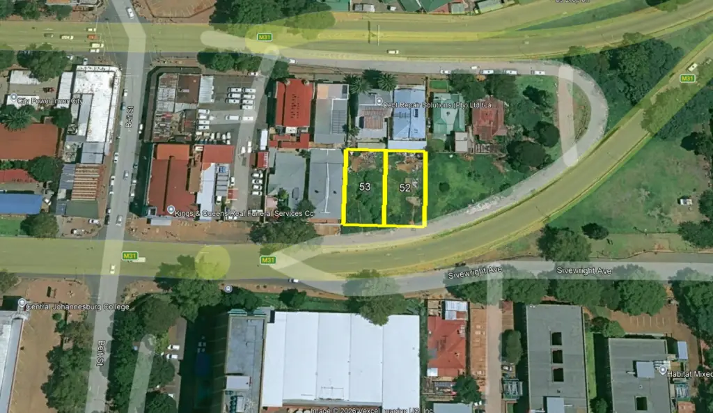Deceased Estate Online Auction: 2 x Adjoining Vacant Stands – New Doornfontein, Johannesburg