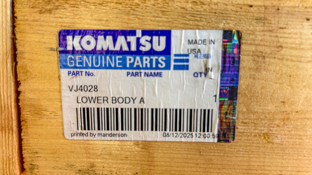 Komatsu Lower Bodies (Part No. VJ4028) x58 – Mining Tender (Sale 68T) – Lot 3